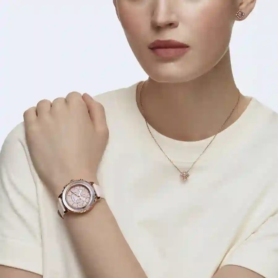 Resim Una Set, Karışık kesimler, Yonca, Pembe, Pembe altın rengi kaplama