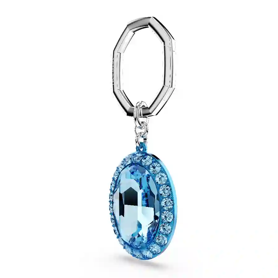 Resim Anahtarlık, Oval kesim, Mavi, Karışık metal yüzey