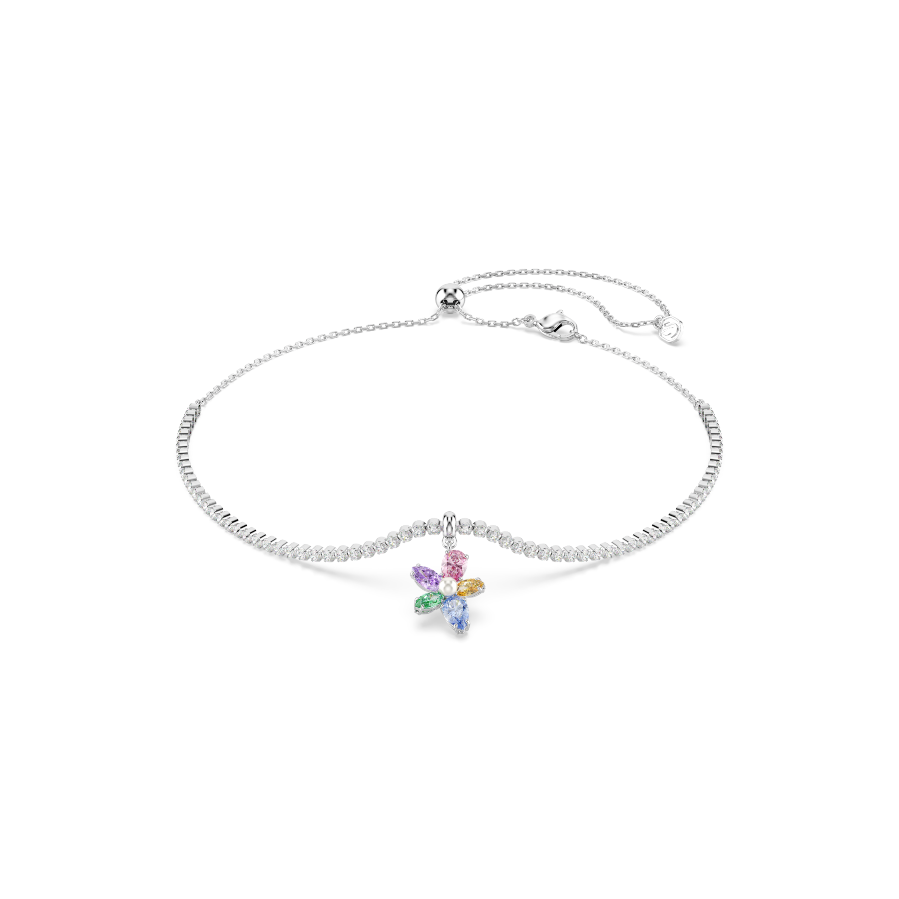 Resim Ariana Grande x Swarovski Gerdanlık, Karışık kesimler, Çiçek, Çok renkli, Rodyum kaplama